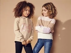 Kids ONLY sepia rose/toasted coconut/crocus petal/whitecap gray stribet pullover striktrøje